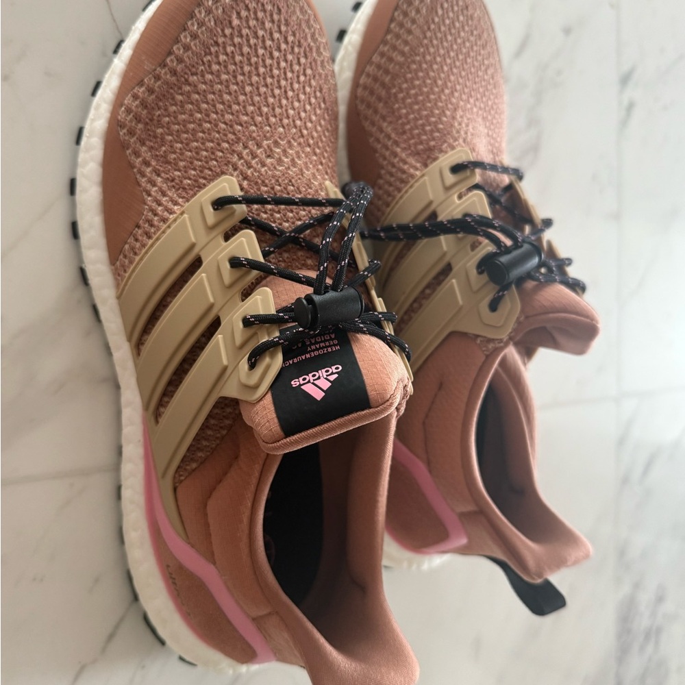 Adidas Women's Pink and Tan Running Shoes